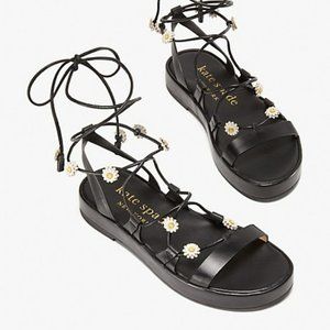 BRAND NEW IN BOX - Kate Spade Sprinkles platform sandal with daisies
